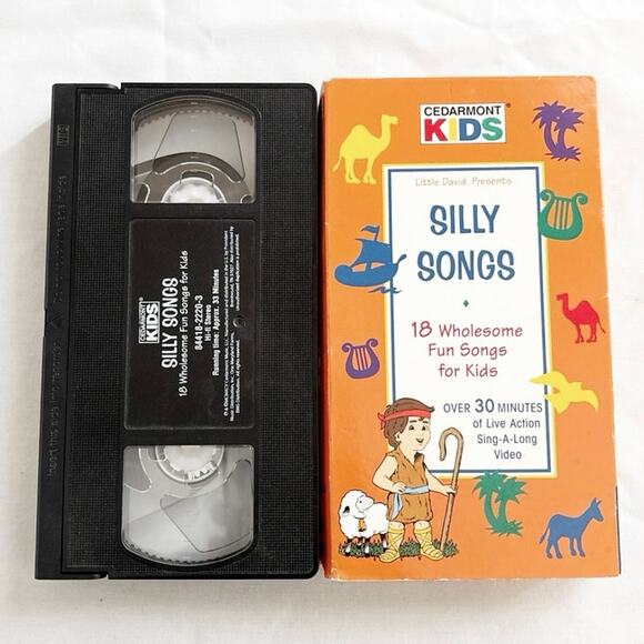 Cedarmont Silly Songs (VHS, 1995) Kids Video Little David 30 Minutes Sing Along - Picture 2 of 3